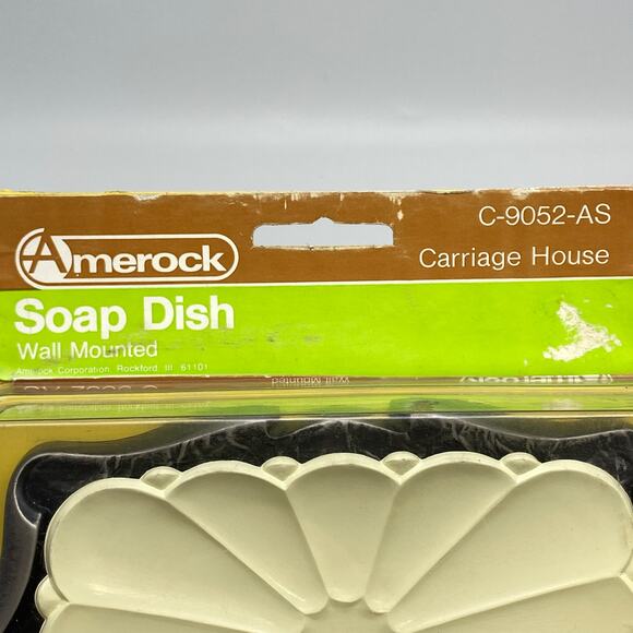 NOS Vintage Amerock Carriage House Antique SILVER Wall Mount Soap Dish C-9052-AS - Picture 2 of 6